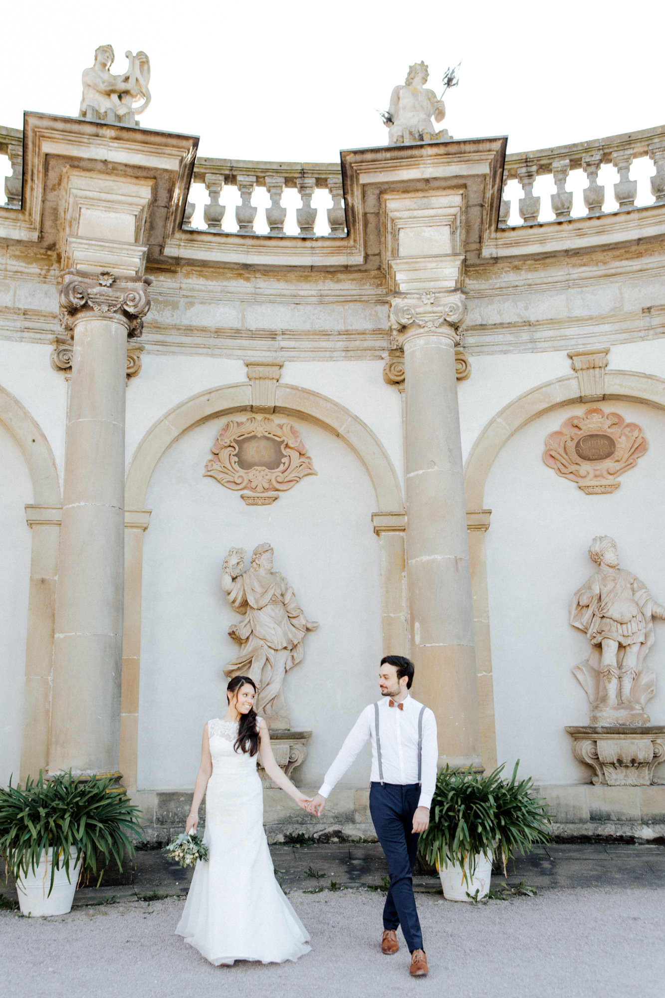 Hochzeit mit freier Trauung im Schloss Weikersheim - Orangerie - fotografiert von Yvonne & Rolland Photography