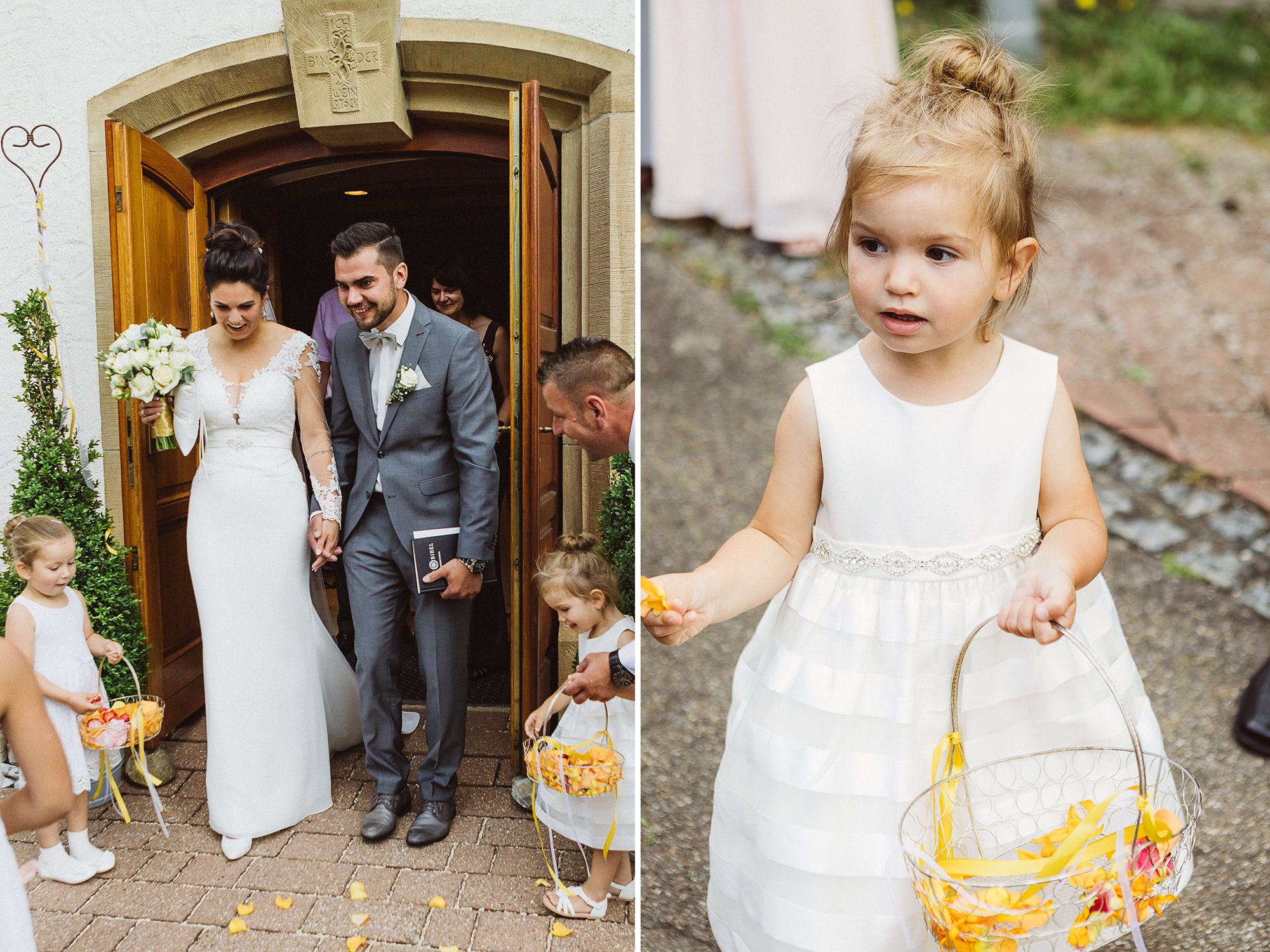 Sommerhochzeit in einer Scheune von Julia & Marco - Hochzeitsreportage fotografiert von Yvonne & Rolland Photography