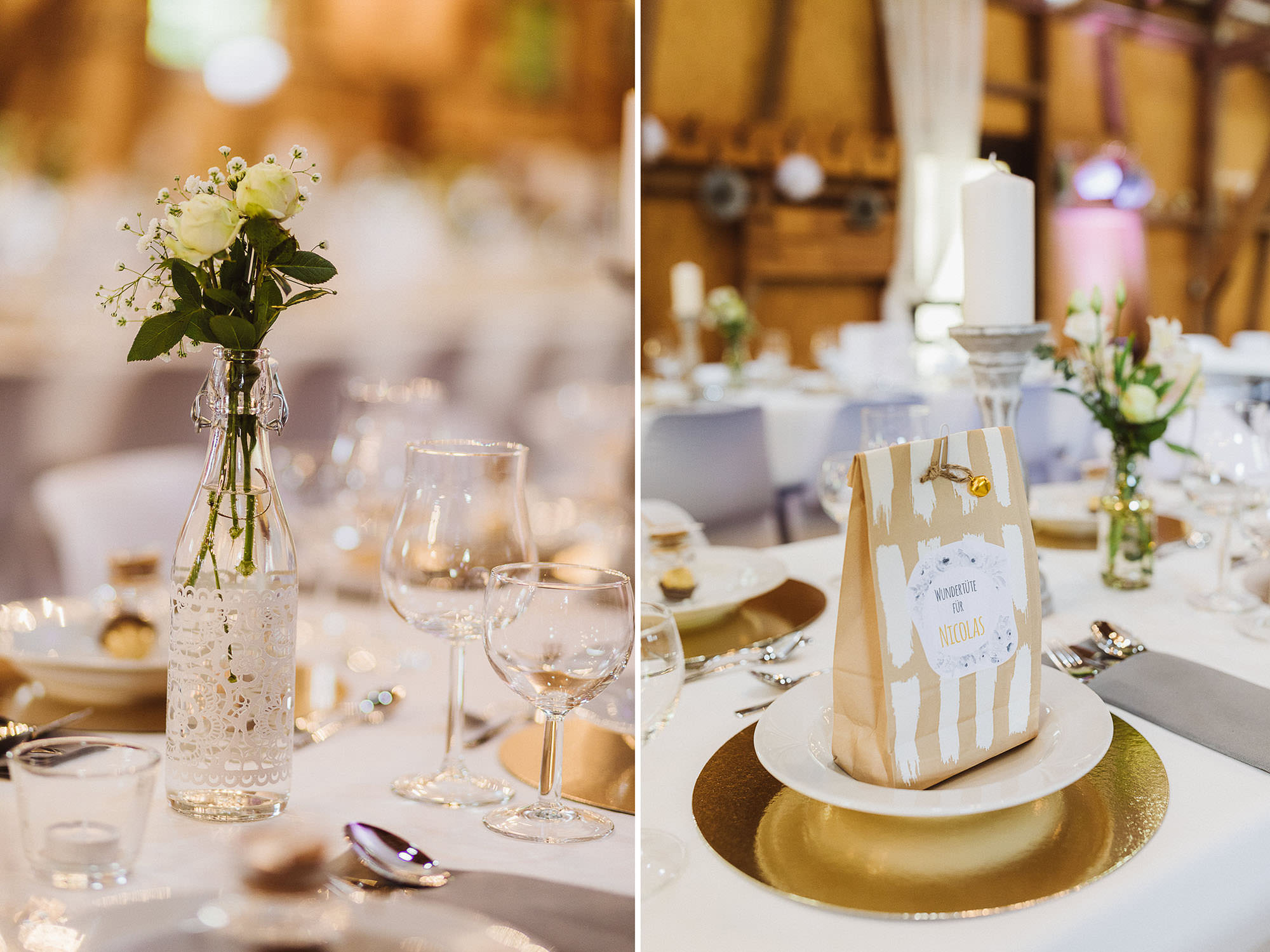 Sommerhochzeit in einer Scheune von Julia & Marco - Hochzeitsreportage fotografiert von Yvonne & Rolland Photography