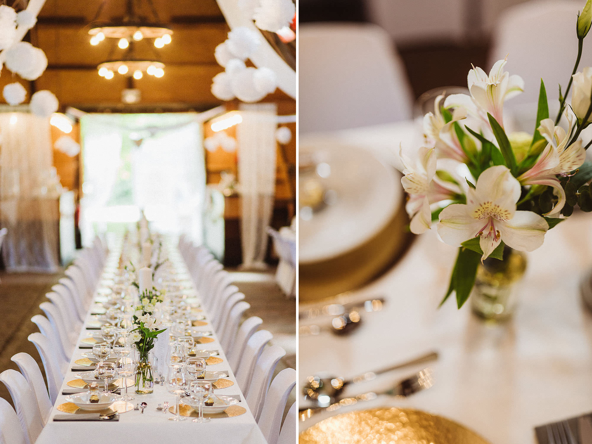 Sommerhochzeit in einer Scheune von Julia & Marco - Hochzeitsreportage fotografiert von Yvonne & Rolland Photography