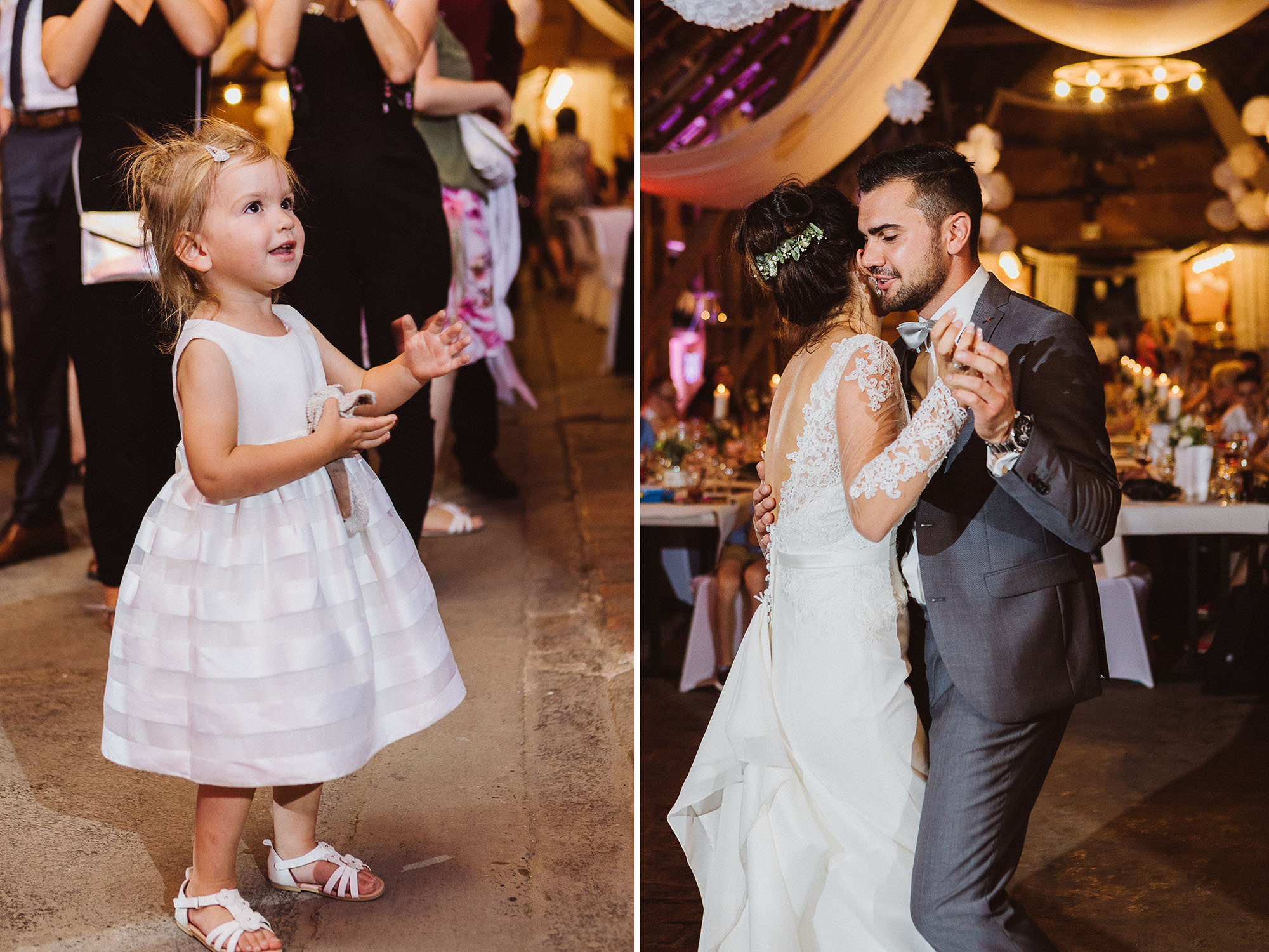 Sommerhochzeit in einer Scheune von Julia & Marco - Hochzeitsreportage fotografiert von Yvonne & Rolland Photography
