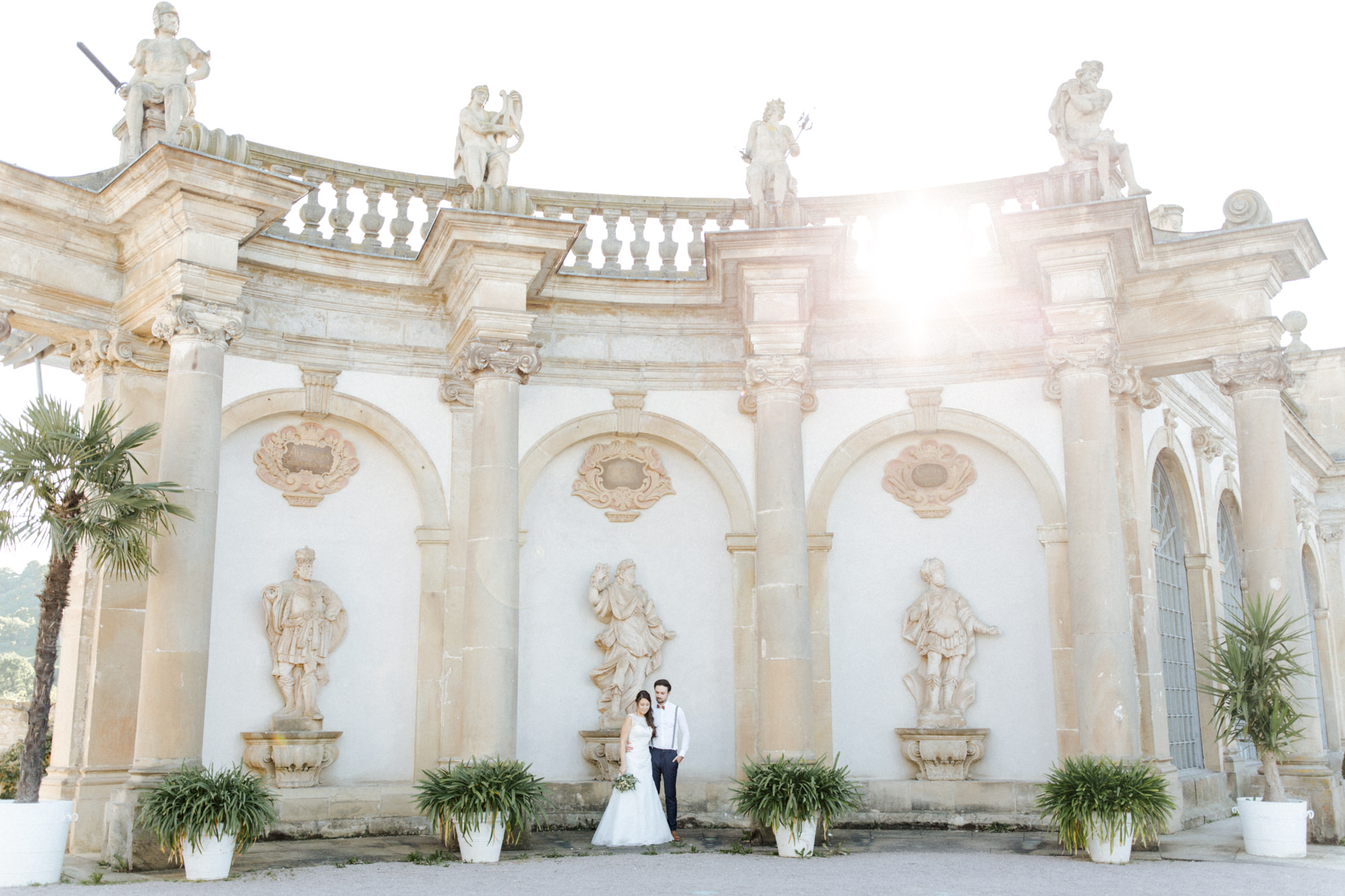 Hochzeitsreportage im Schloss Weikersheim mit freier Trauung